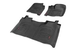 Rough Country Suspension Systems - Rough Country SM21612 Fr/Rr Floor Liners Black for 19-26 Silverado/Sierra Crew - Image 4