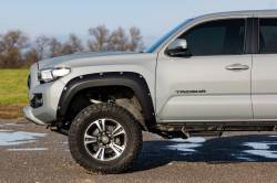 Rough Country Suspension Systems - Rough Country F-T11621A Black Pocket Fender Flares for 16-23 Toyota Tacoma - Image 5
