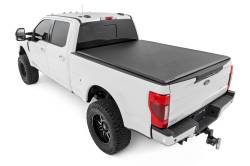Rough Country Suspension Systems - Rough Country 42517650 Soft Roll-up Vinyl Tonneau Cover 17-24 Super Duty 6.8' - Image 2