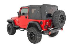 Rough Country Suspension Systems - Rough Country RCJ9746A 3" Drop Step Nerf Bars Black for Jeep Wrangler TJ - Image 2