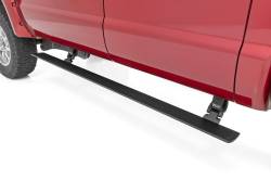 Rough Country Suspension Systems - Rough Country Power Running Boards Black 08-16 Super Duty Crew PSR091710 - Image 1