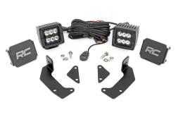 Rough Country Suspension Systems - Rough Country 96103 A-Pillar 2" LED Pod Ditch Light Kit Black for Cfmoto Uforce - Image 1
