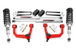 Rough Country Suspension Systems - Rough Country 74231RED 3.5" Suspension Lift Kit for 05-23 Toyota Tacoma 4WD - Image 1