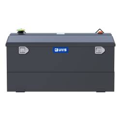 UWS - UWS ST-75-COMBO-MB Matte Black 75-Gallon Steel-Aluminum Combo Transfer Tank - Image 2