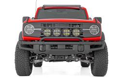 Rough Country Suspension Systems - Rough Country Black Front Bumper Bull Bar 21-25 Ford Bronco 51135 - Image 4