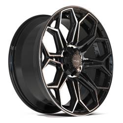 4PLAY Wheels 4P83 22x9 6x5.5/135 12mm Gloss Black/Brushed 4P83-22090-6D55-12BBT