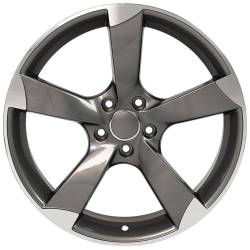 OE Wheels LLC - OE Wheels AU29 19x8.5 5x112 35mm Gunmetal/Machined AU29-19085-5112-35MG - Image 2
