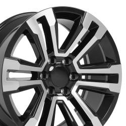 OE Wheels CV44 20x9 6x5.5 24mm Black/Machined CV44-20090-6550-24MB