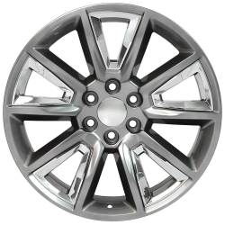 OE Wheels LLC - OE Wheels CV73B 22x9 6x5.5 24mm Hyper Black/Chrome CV73B-22090-6550-24HB-ic - Image 2