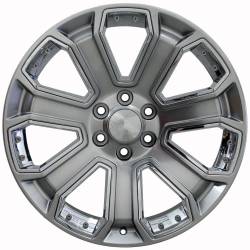 OE Wheels LLC - OE Wheels CV93B 22x9 6x5.5 31mm Hyper Black/Chrome CV93B-22090-6550-24HB-ic - Image 2