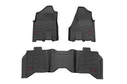 Rough Country Suspension Systems - Rough Country SM31430 Black Front/Rear Floor Liners for 19-26 Ram 2500 Crew - Image 1
