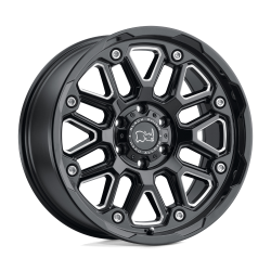 Black Rhino Wheels HOLLISTER 20x9.5 6x5.5 12mm Black/Milled 2095HSR126140B12