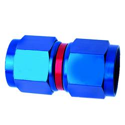 SpeedFx - SpeedFX 560800 Coupler Fitting -8AN Straight Swivel Red/Blue Anodized Alum EACH - Image 1