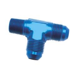 SpeedFx - SpeedFX 560826 Coupler Fitting 180-DEG Tee On Run -8AN Blue EACH - Image 1