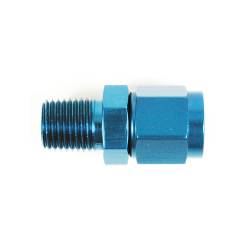 SpeedFx - SpeedFX 560851 Coupler Fitting Straight -8AN x 3/8 NPT Swivel Blue EACH - Image 1