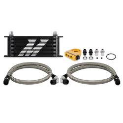 Mishimoto - Mishimoto MMOC-U16TBK Black 16-Row Universal Thermostatic Oil Cooler Kit - Image 1