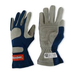 Racequip - RaceQuip 351023RQP 351 Series 1-Layer Nomex Race Gloves Blue Medium - Image 2