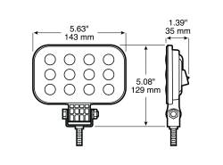 Peterson - Peterson M906-MV Vehicle-Mounted Work Light - Image 3