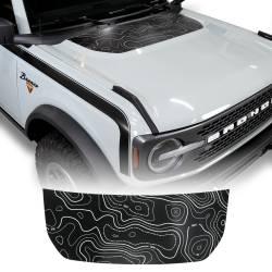 IAG Performance - IAG Performance IAG-BDY-F2083 Front Hood Graphic Topograph Design - Image 1