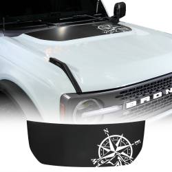 IAG Performance - IAG Performance IAG-BDY-F2084 Front Hood Graphic Compass Design - Image 1