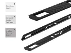 APS - APS A-Series Running Boards Black 07-18 Silverado/Sierra Crew WB03AJG1M - Image 3