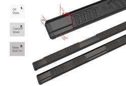 APS - APS S-Series Running Boards Black 15-25 Colorado/Canyon Ext WB03SAI8B - Image 3
