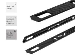APS - APS A-Series Running Boards Black 99-16 Ford Super Duty Ext WB06AJJ3M - Image 3
