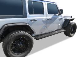 APS - APS S-Series Running Boards Black for 18-25 Wrangler JL 4DR WB10SAA1B - Image 2