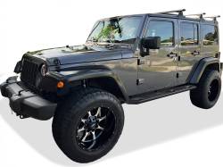 APS - APS A-Series Running Boards Black for Jeep Wrangler JK 4DR WB10AAJ7M - Image 2
