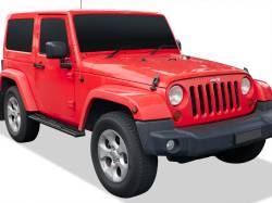 APS - APS S-Series Running Boards Black for 07-18 Wrangler JK 2DR WB10SAJ6B - Image 2