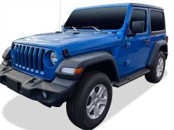 APS - APS S-Series Running Boards Black for 18-25 Wrangler JL 2DR WB10SAA6B - Image 2