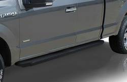APS - APS T-Series Running Boards Black 15-25 F150/Super Duty Ext WB06TAH8B - Image 1