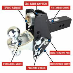 Shocker Hitch - Shocker Hitch SH-C100-350 Shocker HD 20K 2" Impact Max Cusion Receiver Hitch - Image 9
