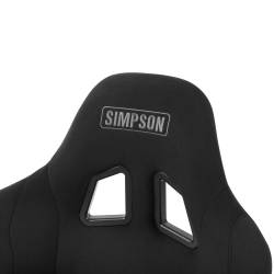 Simpson Safety - Simpson Safety S108-304 Club Series Cloth Bucket Seat Fixed Back Black Large 16" - Image 6