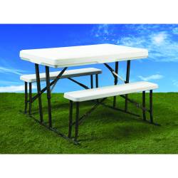 Faulkner - Faulkner 69863 Picnic Table w/Nesting Benches 44"x27.12"x28.75" - Image 2