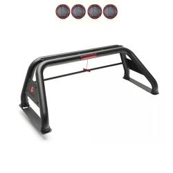 Black Horse Off Road - Black Horse RB001BK-PLFR Classic Roll Bar w/5.3" LED's for Ram/Silverado/F150 - Image 1