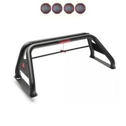 Black Horse Off Road - Black Horse RB-NIFRB-PLFR Armour Roll Bar w/5.3" LED's RED 05-21 Nissan Frontier - Image 1