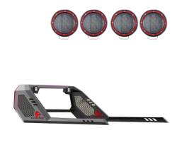 Black Horse Off Road - Black Horse VIRB09B-PLFR Black Vigor Roll Bar w/LED's for 20-25 Jeep Gladiator - Image 2