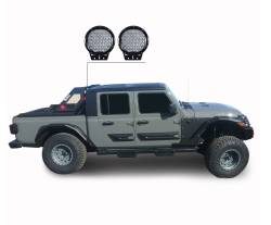 Black Horse Off Road - Black Horse VIRB09B-PL69B Black Vigor Roll Bar w/LED's for 20-25 Jeep Gladiator - Image 2