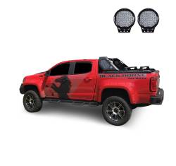 Black Horse Off Road - Black Horse VRCB6405B-PL69B VIGOR Roll Bar w/9" LED Black for Colorado/Canyon - Image 2