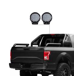 Black Horse Off Road - Black Horse GLRB-05B-PL69B GLADIATOR Roll Bar w/9" Blk LED Light 05-21 Frontier - Image 2