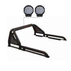 Black Horse Off Road - Black Horse GLRB-07B-PL69B GLADIATOR Roll Bar 9"Blk LED Light 19-24 Ford Ranger - Image 2