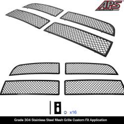 APS - APS Wire Mesh Grille Black for 13-18 Ram 2500/3500 GR04GFC31K - Image 2