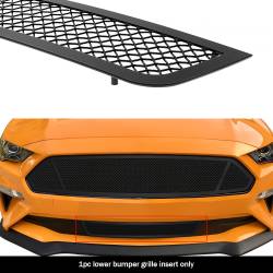 APS - APS Wire Mesh Bumper Grille Black 18-22 Ford Mustang GT GR06GFD09H - Image 1