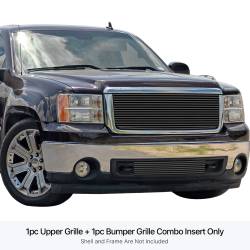 APS - APS Stainless Billet Grille Black 07-13 GMC Sierra 1500 GR07FAA81J - Image 1