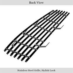 APS - APS Stainless Billet Grille Black for 03-04 G35 Sedan GR14HEF00J - Image 3