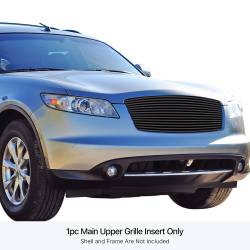 APS - APS Stainless Billet Grille Black for 03-08 Infiniti FX35/FX45 GR14HEF06J - Image 1