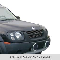 APS - APS Stainless Billet Grille Black for 02-04 Nissan Xterra GR14FED17J - Image 1