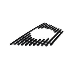 APS - APS Stainless Billet Grille Black for 09-10 Nissan Murano GR14FEE66J - Image 2
