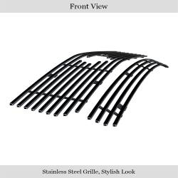 APS - APS Stainless Billet Grille Black 05-09 Ford Mustang V6 GR06FGH10J - Image 2